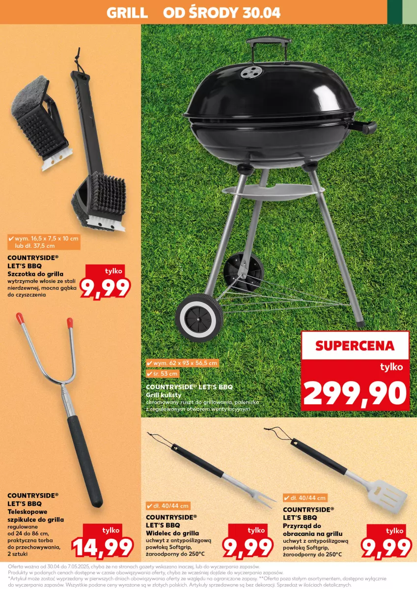 Gazetka promocyjna Kaufland - Kaufland - ważna 30.04 do 07.05.2025 - strona 15 - produkty: Grill, Por, Szczotka, Teleskop, Torba, Widelec