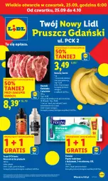 Gazetka promocyjna Lidl - Lidl w Pruszczu Gdańskim - Gazetka - ważna od 04.10 do 04.10.2025 - strona 1 - produkty: Banany, Gra, Papier, Papier toaletowy, Flora