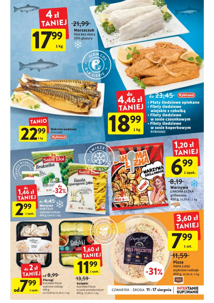 Gazetka promocyjna Intermarche - ważna 11.08 do 17.08.2022 - strona 21 - produkty: Grill, Kuchnia, Lazur, Pierogi, Pizza, Sos, Virtu, Warzywa