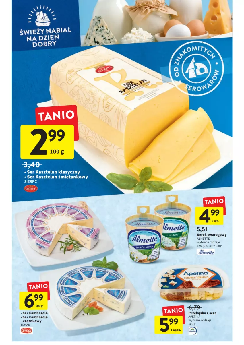 Gazetka promocyjna Intermarche - ważna 11.08 do 17.08.2022 - strona 22 - produkty: Almette, Kasztelan, Ser, Ser Kasztelan