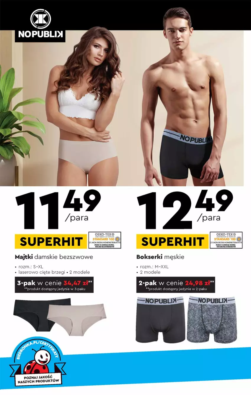 Gazetka promocyjna Biedronka - Okazje tygodnia - ważna - strona 18 - produkty: Bokserki, Majtki, NBA, Ser