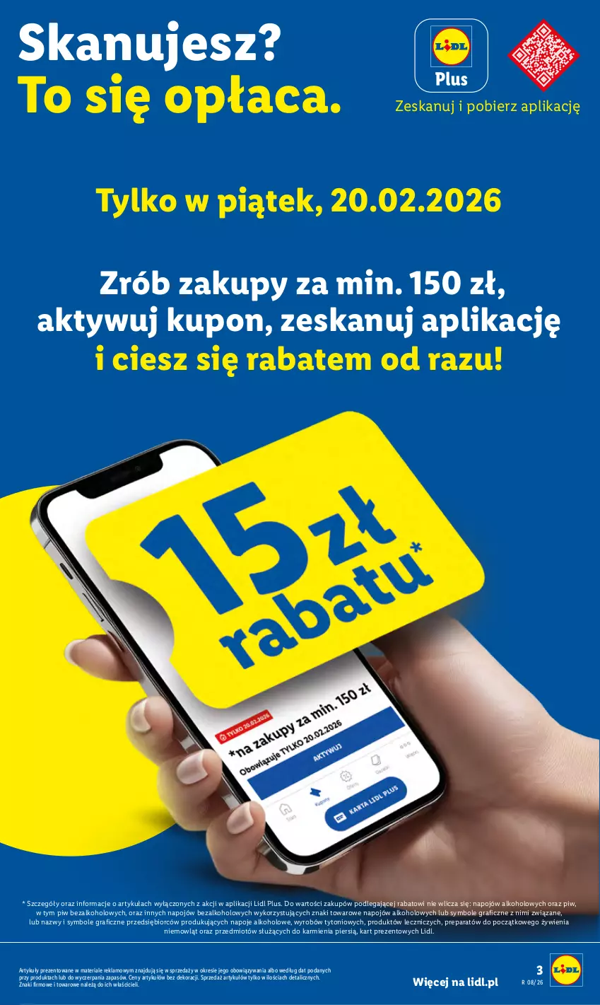 Gazetka promocyjna Lidl - GAZETKA - ważna 19.02 do 21.02.2026 - strona 3 - produkty: Gra, Karmi, Napoje, Znicz