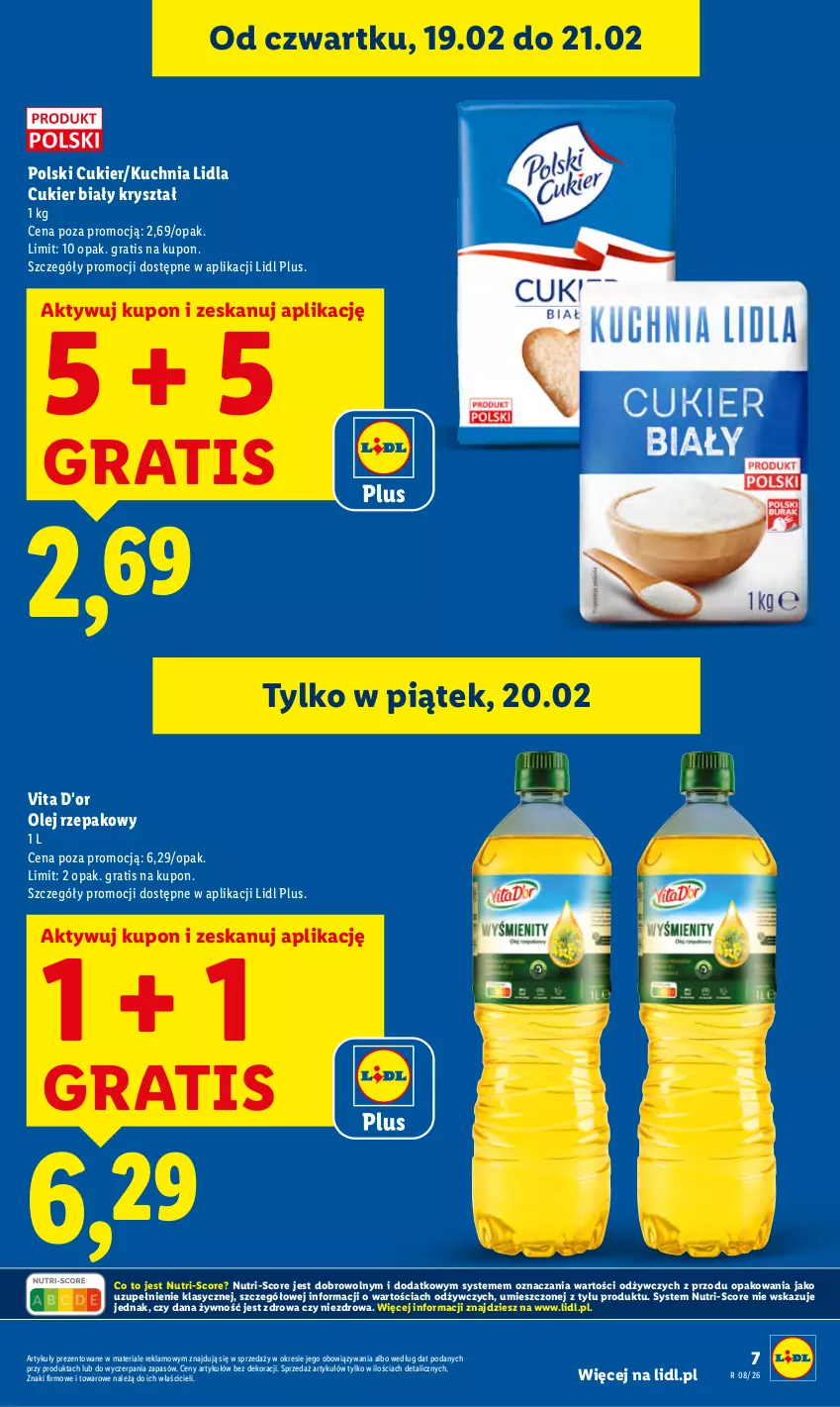 Gazetka promocyjna Lidl - GAZETKA - ważna 19.02 do 21.02.2026 - strona 7 - produkty: Cukier, Gra, Kuchnia, Olej, Olej rzepakowy