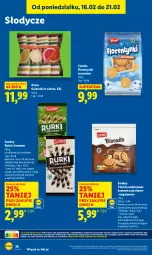 Gazetka promocyjna Lidl - GAZETKA - Gazetka - ważna od 21.02 do 21.02.2026 - strona 38 - produkty: Ciastka, Sezam, Galaretki, Rurki, Florentynki, Gala