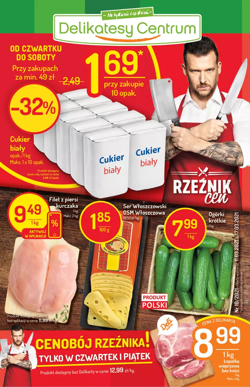 Gazetka promocyjna Delikatesy Centrum - Gazetka Delikatesy Centrum - ważna 11.03 do 17.03.2021 - strona 1 - produkty: Kurczak, Rum, Ser, Włoszczowski