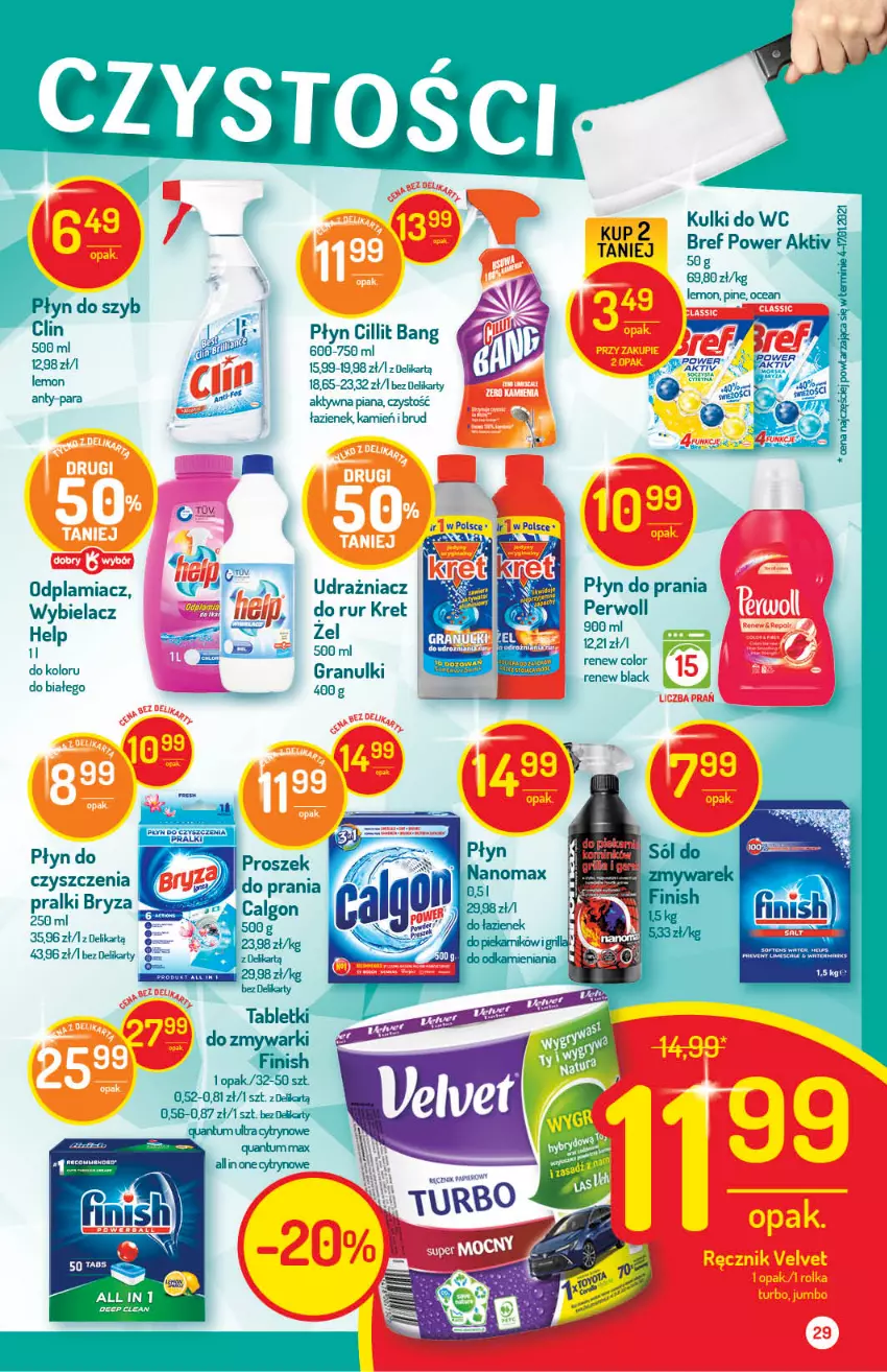 Gazetka promocyjna Delikatesy Centrum - Gazetka Delikatesy Centrum - ważna 11.03 do 17.03.2021 - strona 29 - produkty: Bref, Bryza, Calgon, Gra, Kret, Lack, LG, Odplamiacz, Płyn do prania, Por, Pralki, Rust