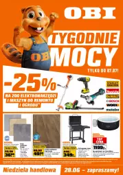 Gazetka promocyjna Obi - Gazetka OBI - Gazetka - ważna od 07.07 do 07.07.2026 - strona 1 - produkty: Top, Por, Telefon, Termometr, Dres, Grill, Gres, Pokrywa