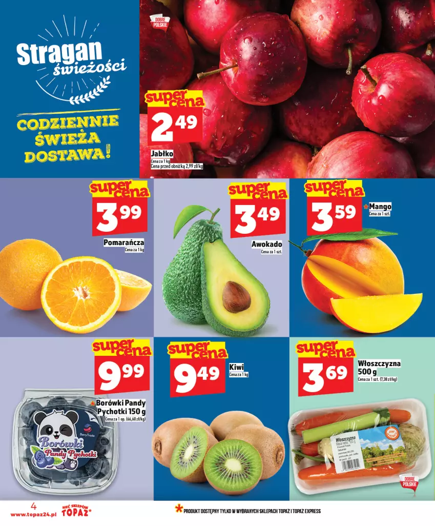 Gazetka promocyjna Topaz - Gazetka - ważna 25.02 do 04.03.2026 - strona 4 - produkty: Kiwi, Top