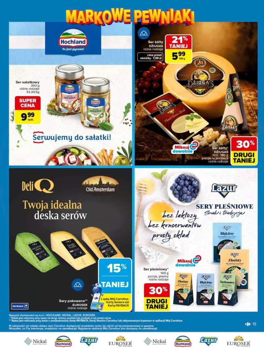 Gazetka promocyjna Carrefour - Gazetka Carrefour, Market Łap markowe pewniaki! - ważna 11.05 do 23.05.2026 - strona 15 - produkty: Chia, Por, Sałat, Ser, Ser pleśniowy