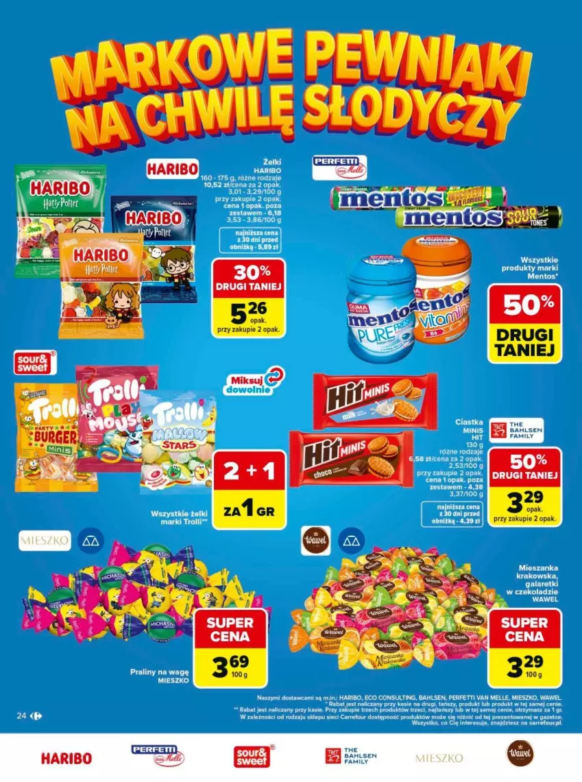 Gazetka promocyjna Carrefour - Gazetka Carrefour, Market Łap markowe pewniaki! - ważna 11.05 do 23.05.2026 - strona 24 - produkty: Fa, Haribo, Saska