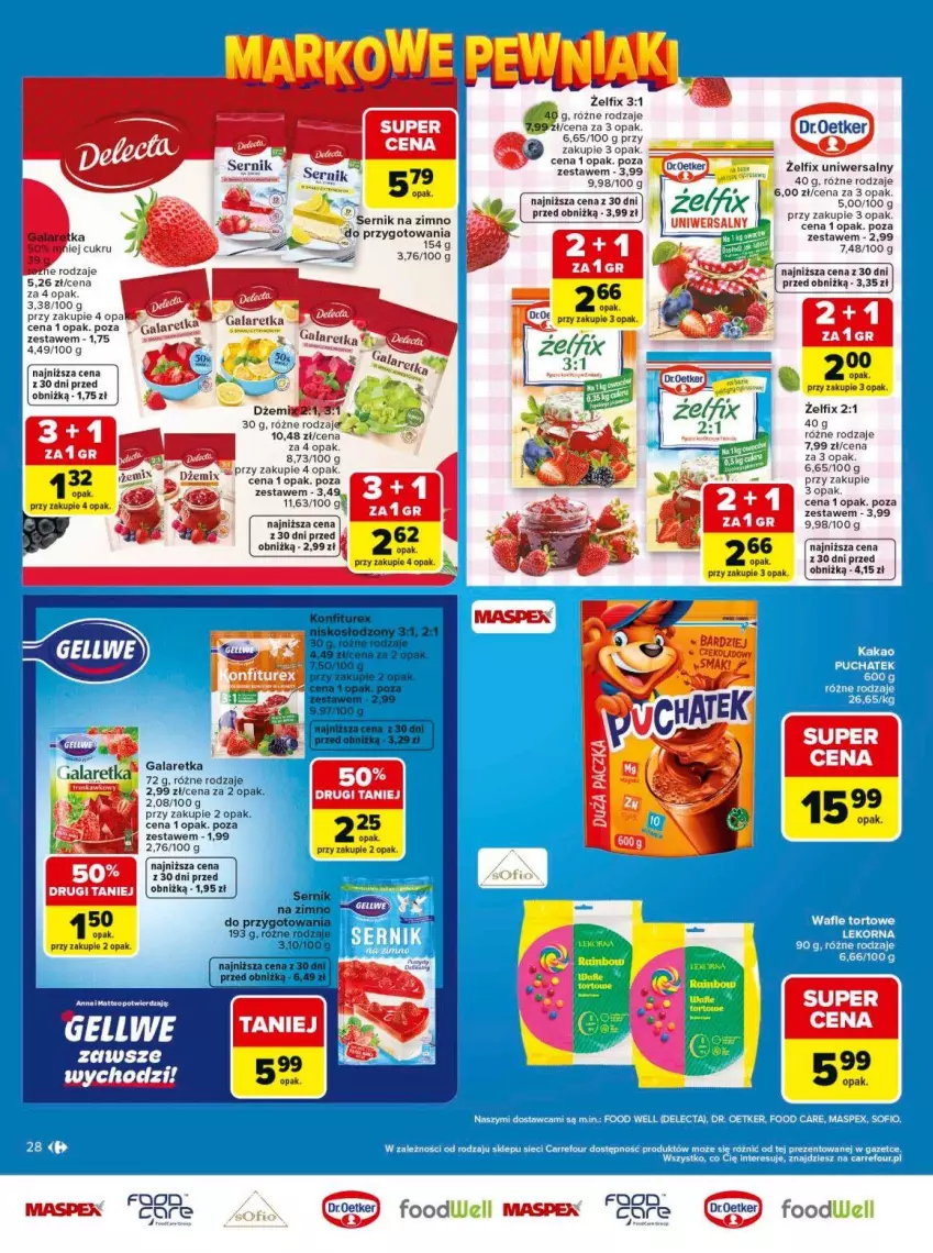 Gazetka promocyjna Carrefour - Gazetka Carrefour, Market Łap markowe pewniaki! - ważna 11.05 do 23.05.2026 - strona 28 - produkty: Gala, Galaretka, Ser