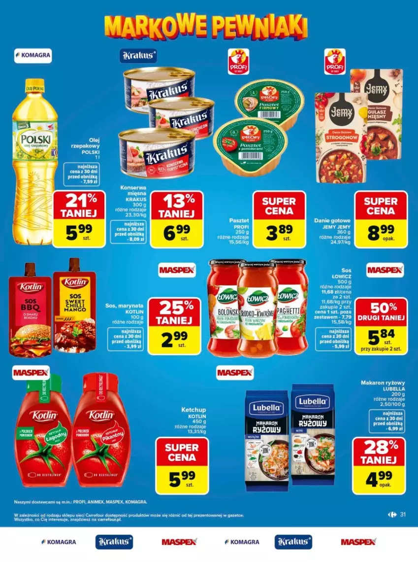 Gazetka promocyjna Carrefour - Gazetka Carrefour, Market Łap markowe pewniaki! - ważna 11.05 do 23.05.2026 - strona 31 - produkty: Fa, Gra