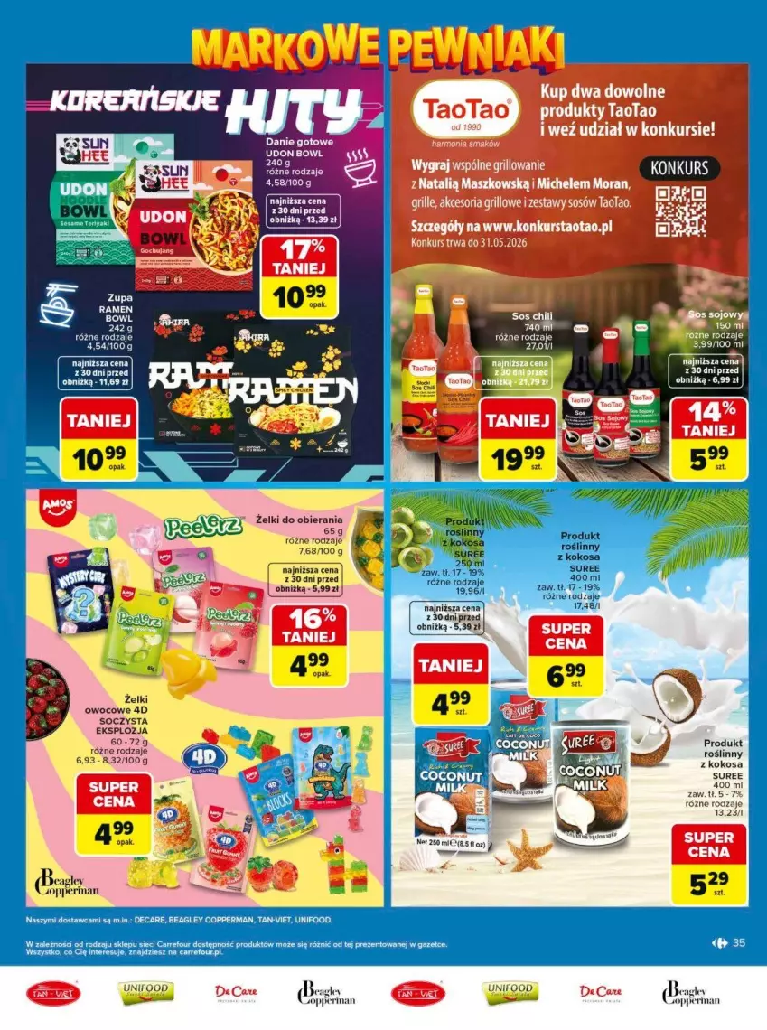Gazetka promocyjna Carrefour - Gazetka Carrefour, Market Łap markowe pewniaki! - ważna 11.05 do 23.05.2026 - strona 35 - produkty: Kokos, Sos
