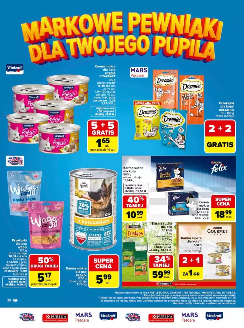 Gazetka promocyjna Carrefour - Gazetka Carrefour, Market Łap markowe pewniaki! - ważna 11.05 do 23.05.2026 - strona 38 - produkty: Karmi, Mars, Pur, Purina