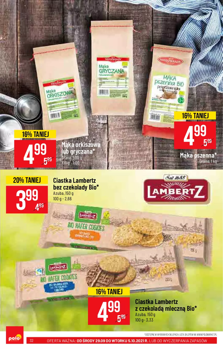 Gazetka promocyjna PoloMarket - Gazetka pomocyjna - ważna 29.09 do 05.10.2021 - strona 32 - produkty: Ciastka, Gra, Gry, Mąka, Mąka pszenna