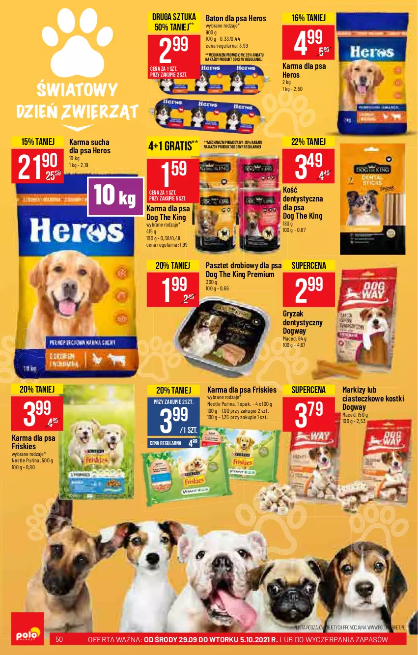 Gazetka promocyjna PoloMarket - Gazetka pomocyjna - ważna 29.09 do 05.10.2021 - strona 50 - produkty: Baton, Baton dla psa, Friskies, Gra, Gry, Pasztet, Pur, Purina