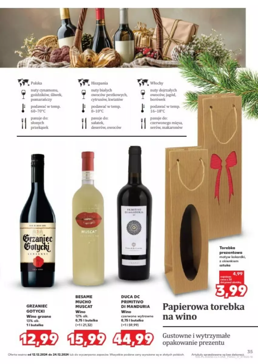 Gazetka promocyjna Kaufland - ważna 12.12 do 24.12.2024 - strona 29 - produkty: Makaron, Nuty, Ocet, Papier, Torebka