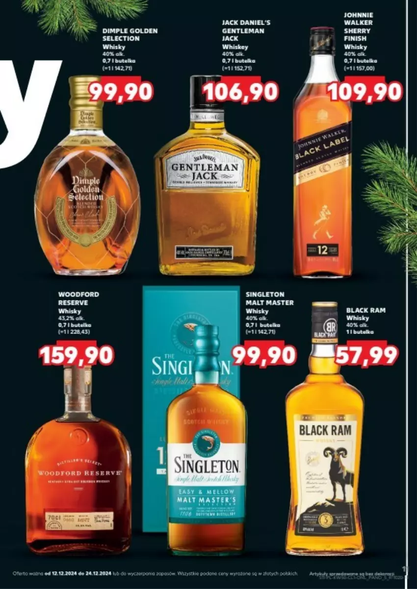 Gazetka promocyjna Kaufland - ważna 12.12 do 24.12.2024 - strona 3 - produkty: Ser, Whiskey, Whisky