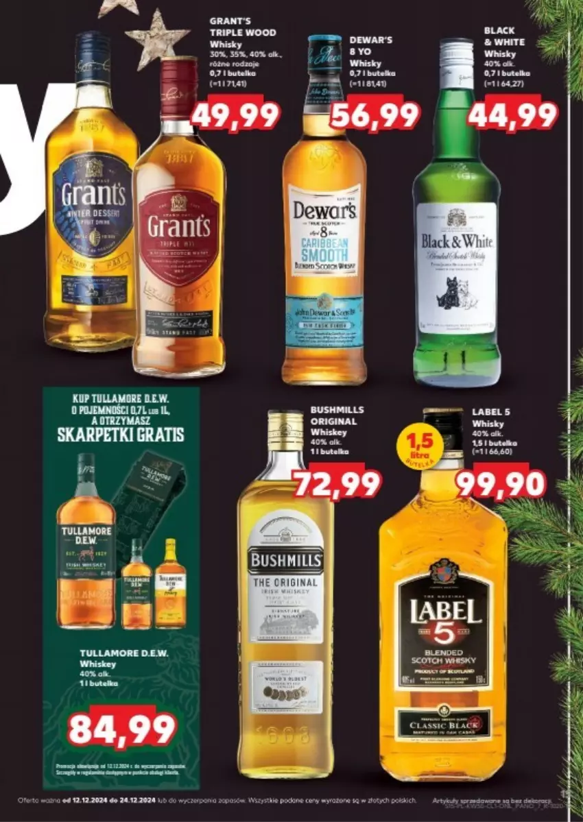 Gazetka promocyjna Kaufland - ważna 12.12 do 24.12.2024 - strona 7 - produkty: Bushmills, Fa, Gin, Gra, Moto e, Pilnik, Ser, Whisky