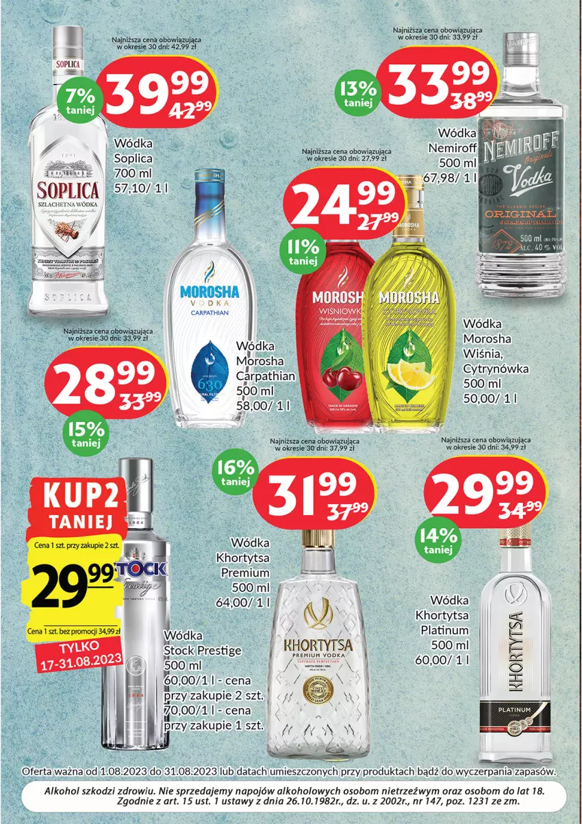 Gazetka promocyjna Prim Market - ważna 01.08 do 31.08.2023 - strona 4 - produkty: Por, Soplica, Stock, Wódka