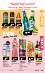 Gazetka promocyjna Netto - Od Poniedziałku - Gazetka - ważna od 31.01 do 31.01.2026 - strona 25 - produkty: Piwa, Piwo, Sok, Koc, Gin, Gra, Mirinda, Napoje, Pepsi, Napój gazowany, Tymbark, Syrop, Limonka, Oshee, Okocim, Napój, Mięta, Herbapol, Hortex