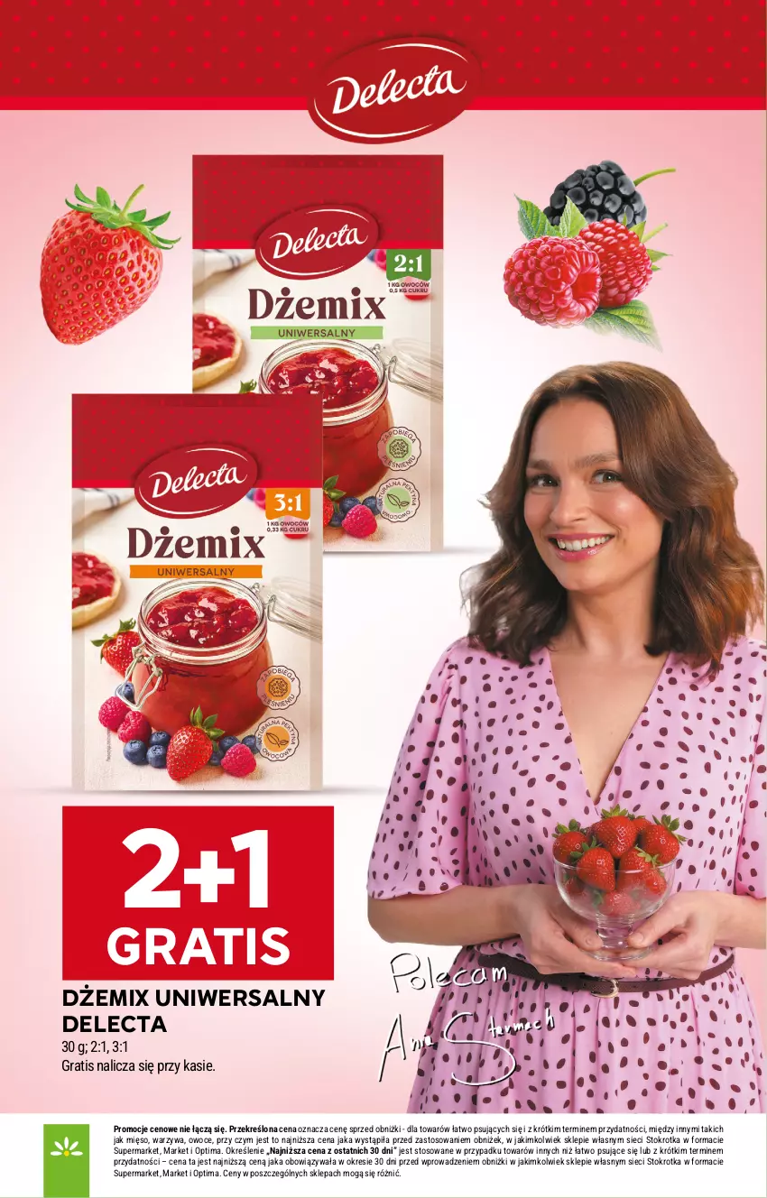 Gazetka promocyjna Stokrotka - Supermarket - ważna 16.07 do 22.07.2026 - strona 44 - produkty: Delecta, Dżem, Gra, Mięso, Optima, Owoce, Warzywa