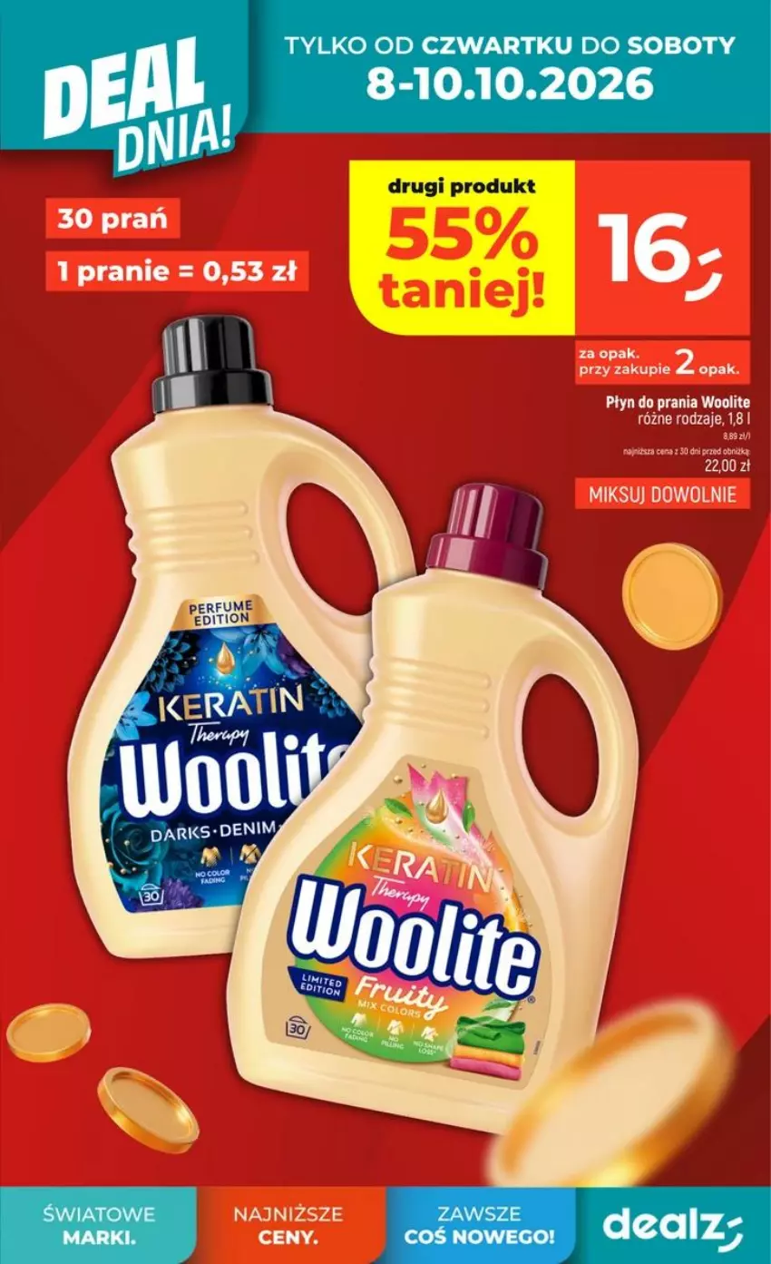 Gazetka promocyjna Dealz - NOWA GAZETKA - ważna 08.10 do 14.10.2026 - strona 5 - produkty: Płyn do prania, Woolite