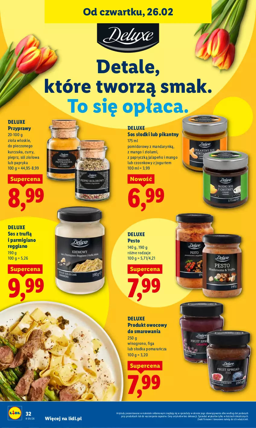 Gazetka promocyjna Lidl - Oferta ważna od 26.02 do 28.02 - ważna 26.02 do 28.02.2026 - strona 32 - produkty: Jogurt, Kurczak, Mango, Papryka, Pesto, Piec, Pieprz, Przyprawy, Sól, Sos, Wino