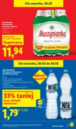Gazetka promocyjna Lidl - Oferta ważna od 26.02 do 28.02 - Gazetka - ważna od 28.02 do 28.02.2026 - strona 11 - produkty: Nałęczowianka, Mus, Muszynianka, Woda mineralna, Woda, Magnez