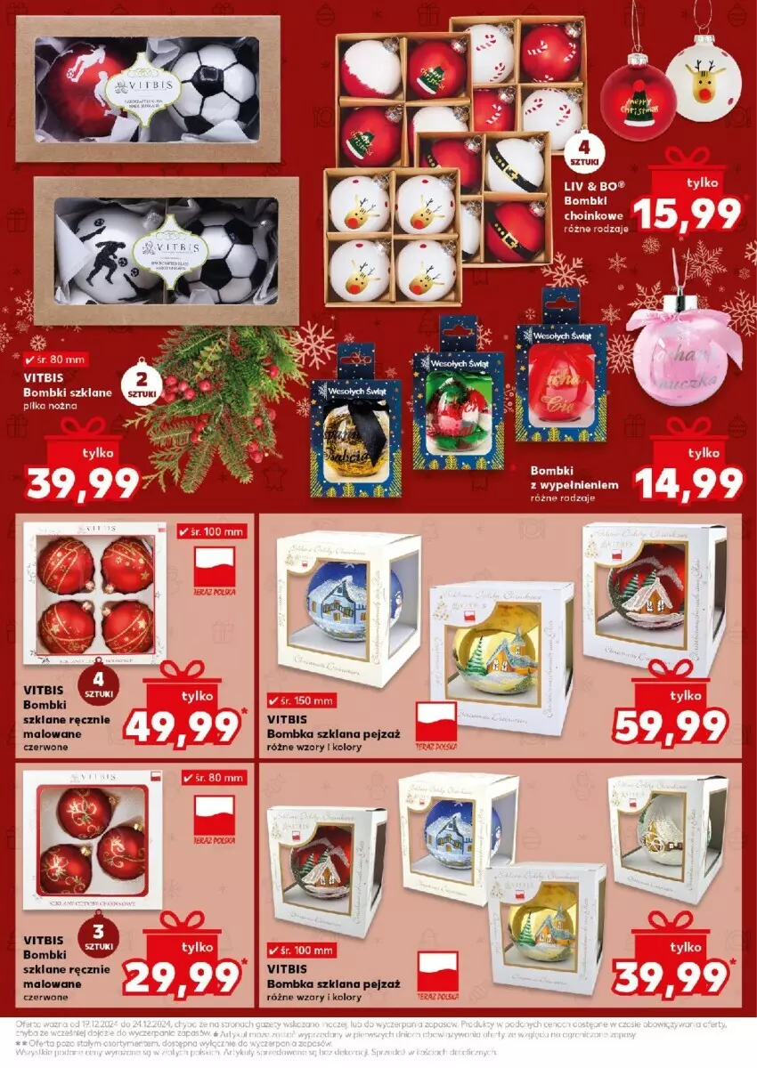 Gazetka promocyjna Kaufland - ważna 19.12 do 24.12.2024 - strona 16 - produkty: Bombki