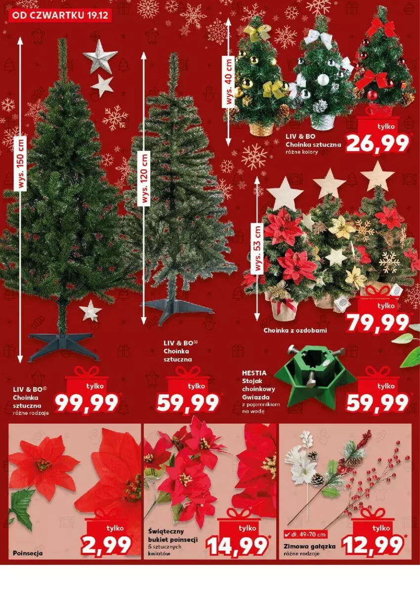 Gazetka promocyjna Kaufland - ważna 19.12 do 24.12.2024 - strona 17 - produkty: Bukiet, Choinka, Inka, Stojak