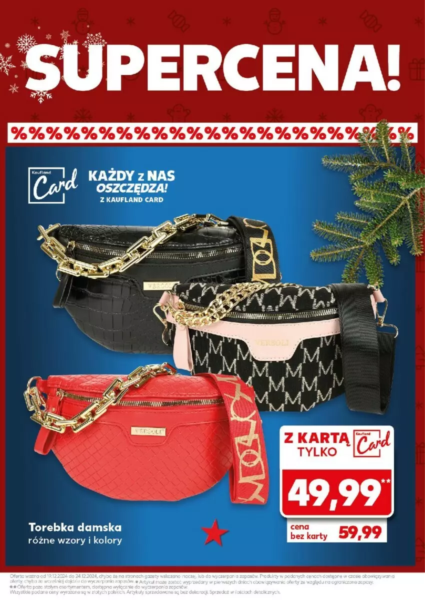 Gazetka promocyjna Kaufland - ważna 19.12 do 24.12.2024 - strona 3 - produkty: Torebka