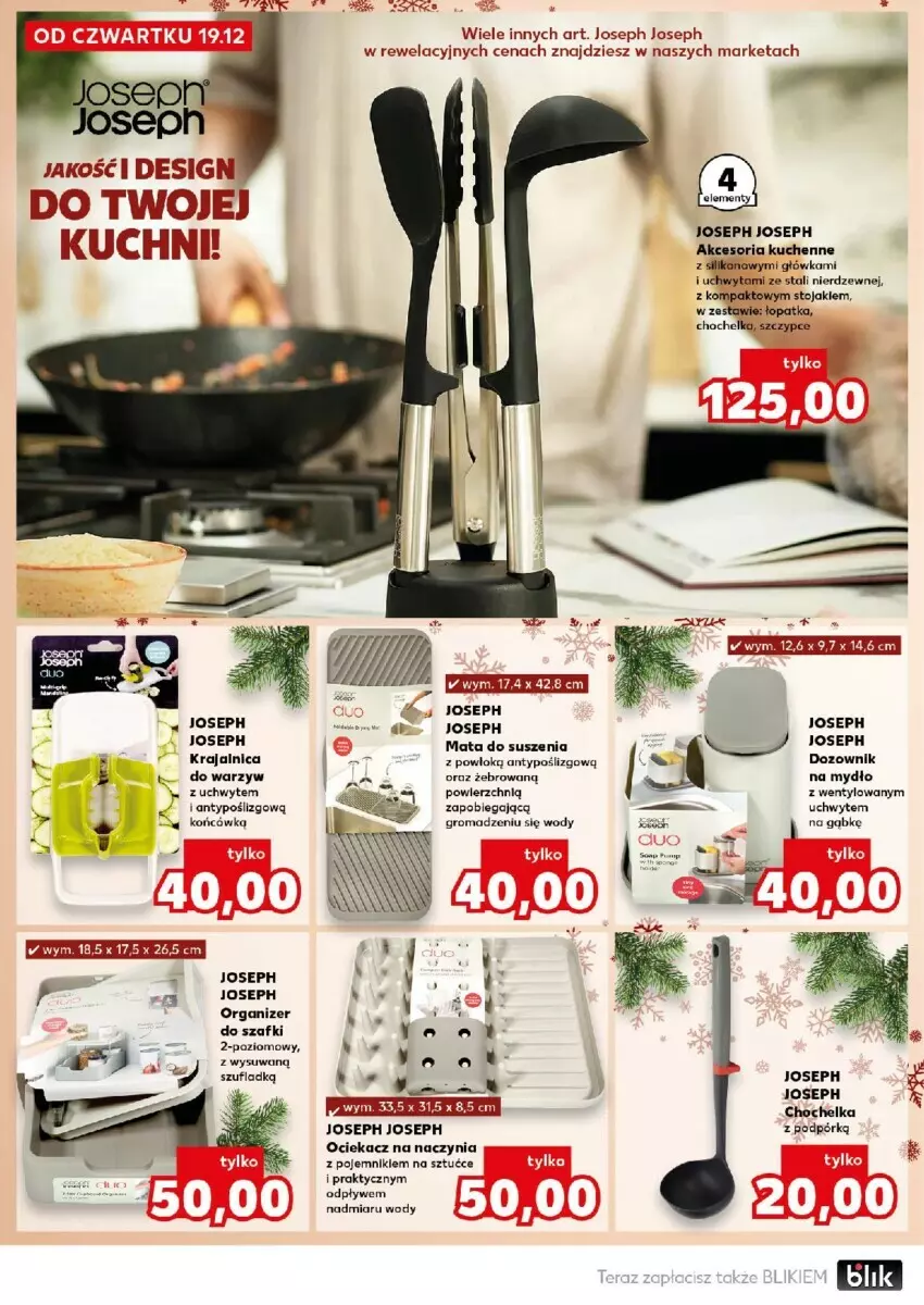 Gazetka promocyjna Kaufland - ważna 19.12 do 24.12.2024 - strona 39 - produkty: Chochelka, Dozownik, Mydło, Ociekacz, Organizer, Pojemnik, Stojak, Szczypce