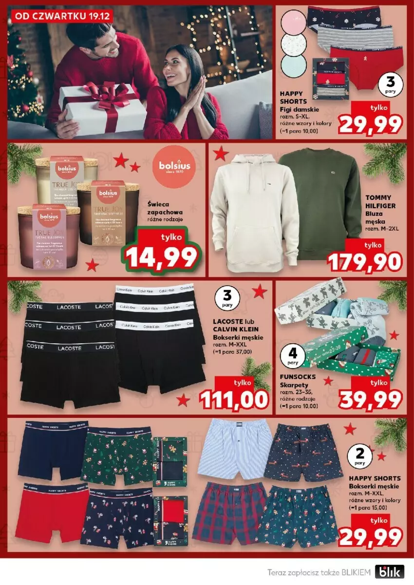 Gazetka promocyjna Kaufland - ważna 19.12 do 24.12.2024 - strona 4 - produkty: Bluza, Bokserki, Calvin Klein, Figi, Karp, Lacoste, Por, Ser