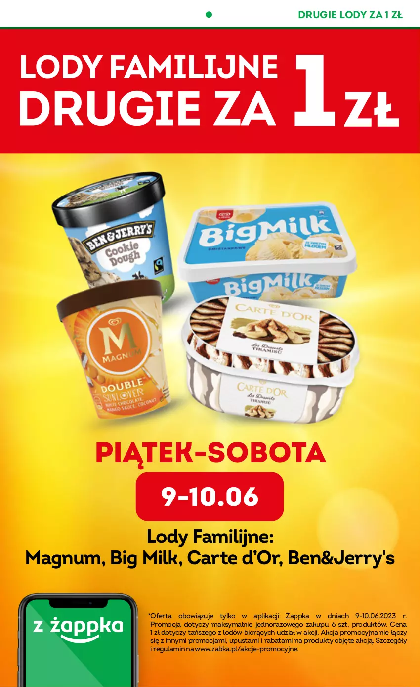 Gazetka promocyjna Żabka - ważna 07.06 do 20.06.2023 - strona 2 - produkty: Big Milk, Fa, Lody