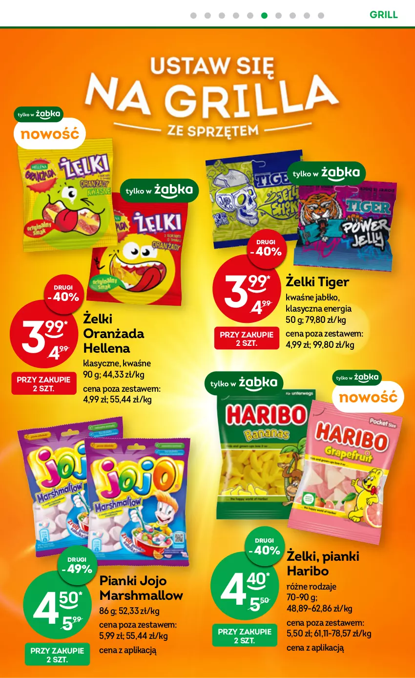 Gazetka promocyjna Żabka - ważna 07.06 do 20.06.2023 - strona 28 - produkty: Grill, Haribo, Hellena, Mars, Oranżada, Tiger