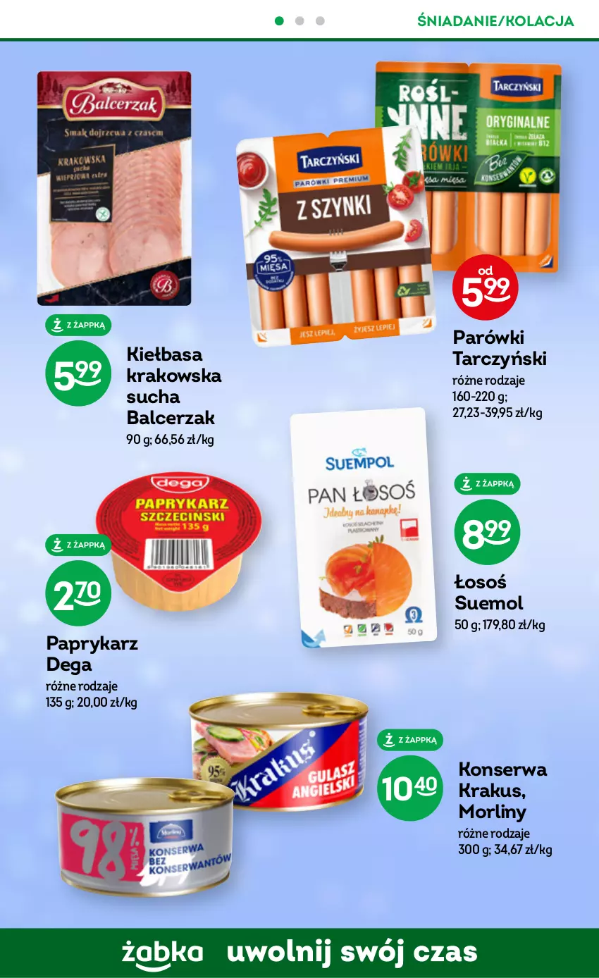 Gazetka promocyjna Żabka - ważna 07.06 do 20.06.2023 - strona 41 - produkty: Dega, Kiełbasa, Kiełbasa krakowska, Krakus, Morliny, Papryka, Paprykarz, Parówki, Ser, Tarczyński