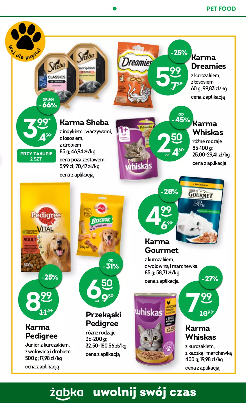 Gazetka promocyjna Żabka - ważna 07.06 do 20.06.2023 - strona 59 - produkty: Kurczak, Pedigree, Sheba, Sos, Warzywa, Whiskas