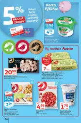 Gazetka promocyjna Auchan - Hiperoszczędzanie z markami Auchan Hipermarkety - Gazetka - ważna od 06.10 do 06.10.2021 - strona 16 - produkty: Sałatka, Jogurt naturalny, Jaja, Jogurt, Truskawki, Sałat, Krewetki