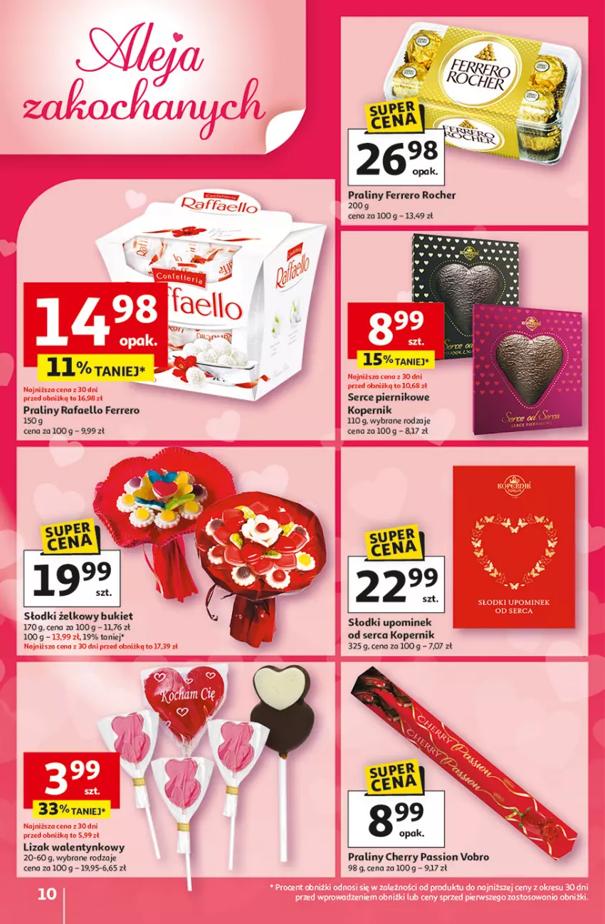 Gazetka promocyjna Auchan - 30 Lat Hipermarket - ważna 05.02 do 11.02.2026 - strona 10 - produkty: Bukiet, Fa, Ferrero, Ferrero Rocher, Piernik, Praliny, Ser