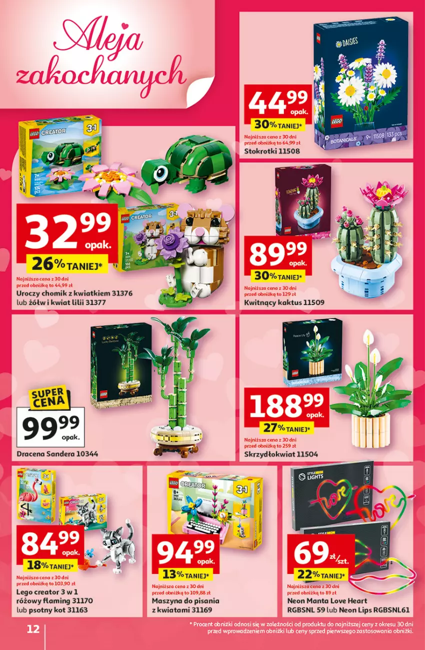 Gazetka promocyjna Auchan - 30 Lat Hipermarket - ważna 05.02 do 11.02.2026 - strona 12 - produkty: Kaktus, LEGO, LEGO Creator, Manta, Szyna