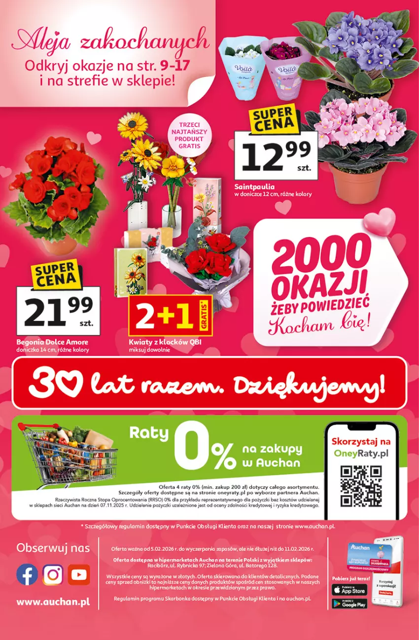 Gazetka promocyjna Auchan - 30 Lat Hipermarket - ważna 05.02 do 11.02.2026 - strona 45 - produkty: Koc, Kosz, Top