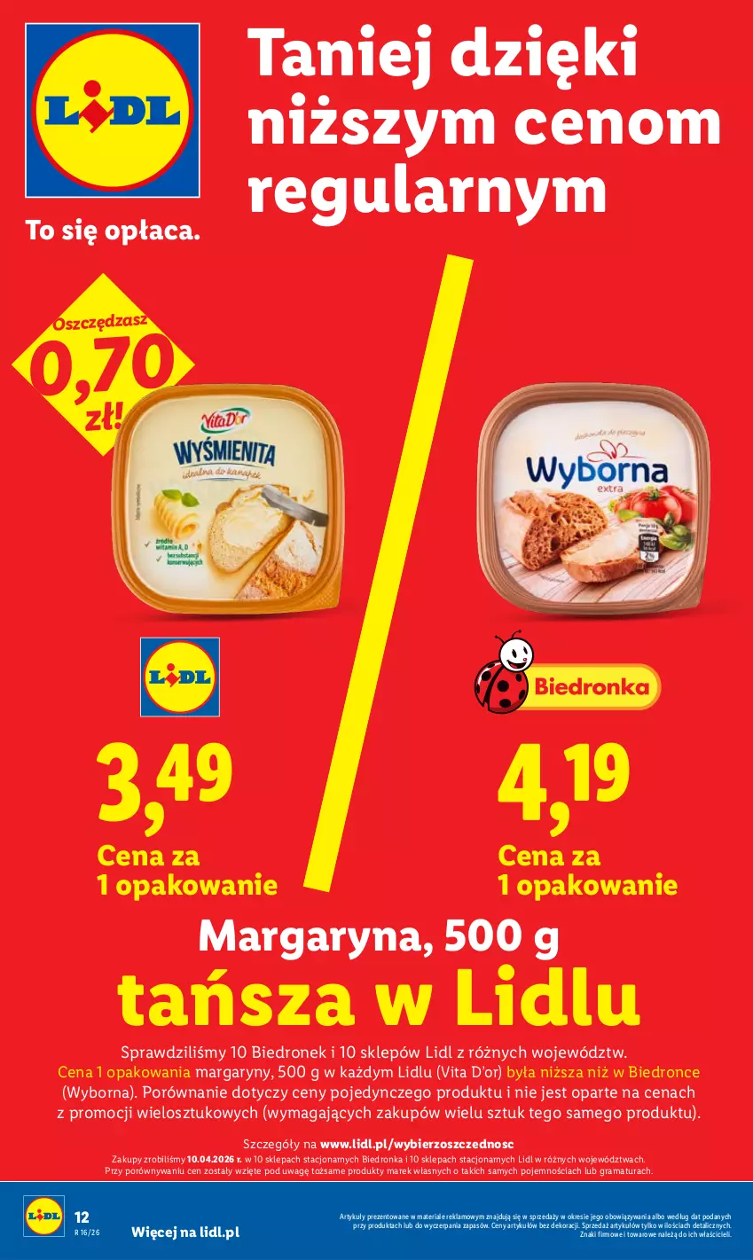 Gazetka promocyjna Lidl - Gazetka ważna od 16.04 do 18.04 - ważna 16.04 do 18.04.2026 - strona 12 - produkty: Gra, Margaryna, Por, Rama