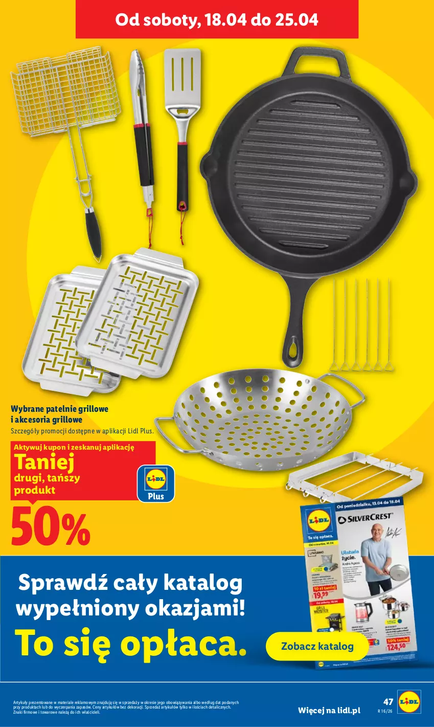 Gazetka promocyjna Lidl - Gazetka ważna od 16.04 do 18.04 - ważna 16.04 do 18.04.2026 - strona 47 - produkty: Grill