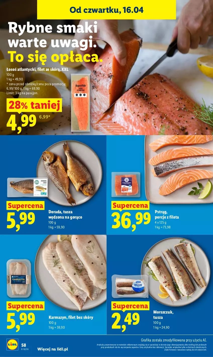 Gazetka promocyjna Lidl - Gazetka ważna od 16.04 do 18.04 - ważna 16.04 do 18.04.2026 - strona 58 - produkty: Gra, Grafika, Por, Pstrąg, Tusz, Wagi