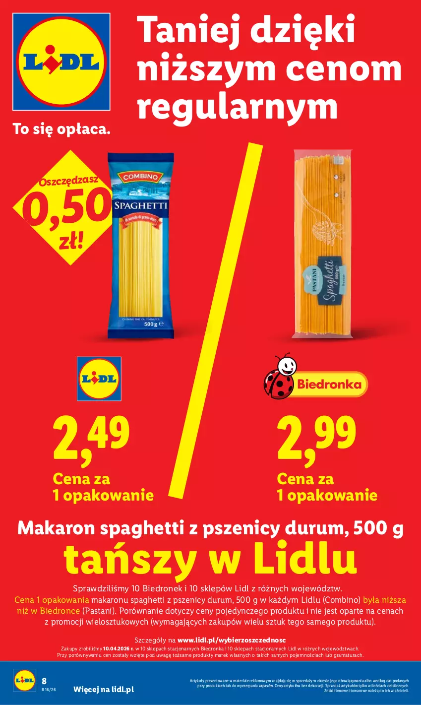 Gazetka promocyjna Lidl - Gazetka ważna od 16.04 do 18.04 - ważna 16.04 do 18.04.2026 - strona 8 - produkty: Gra, Makaron, Por, Rama, Rum, Spaghetti