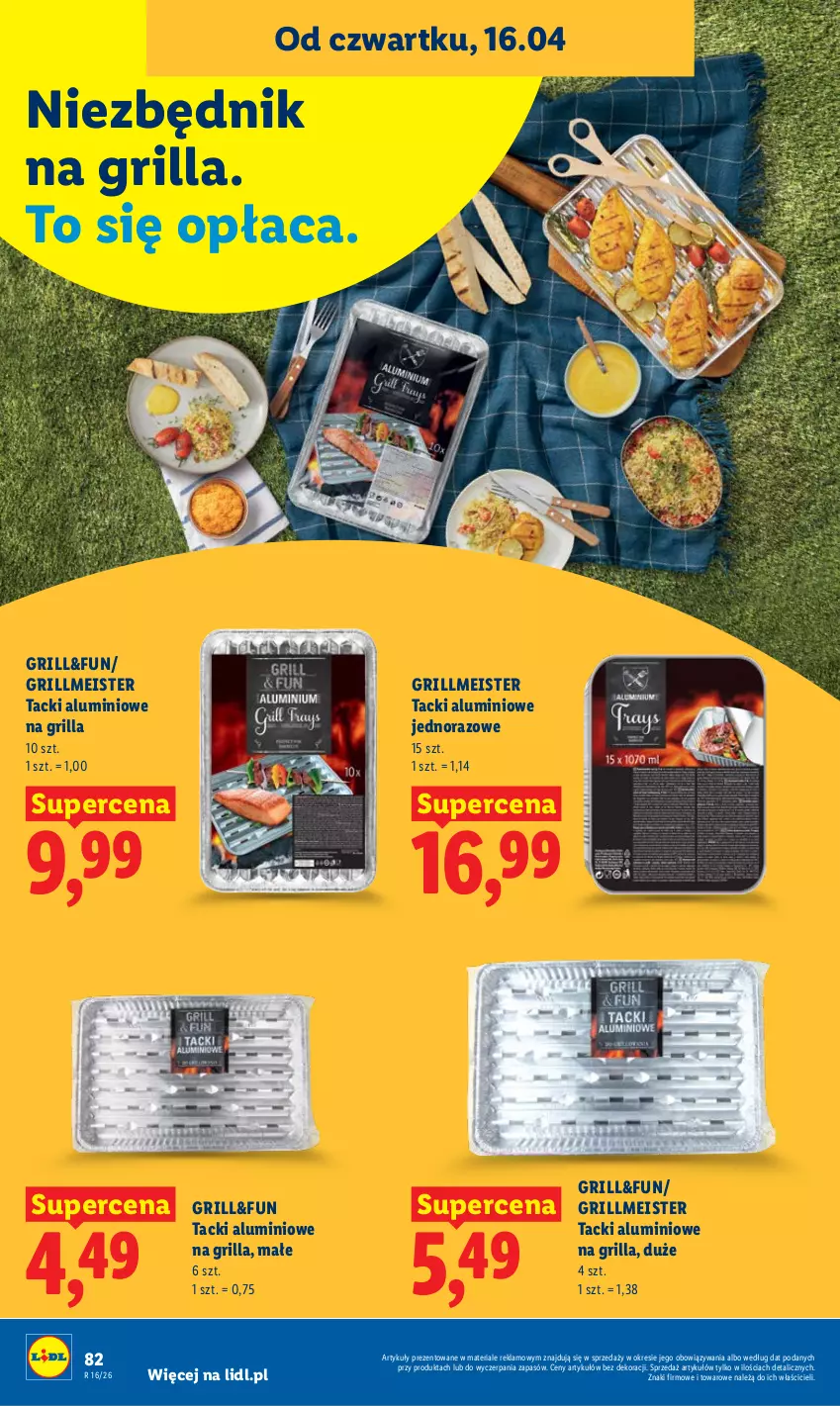 Gazetka promocyjna Lidl - Gazetka ważna od 16.04 do 18.04 - ważna 16.04 do 18.04.2026 - strona 82 - produkty: Grill