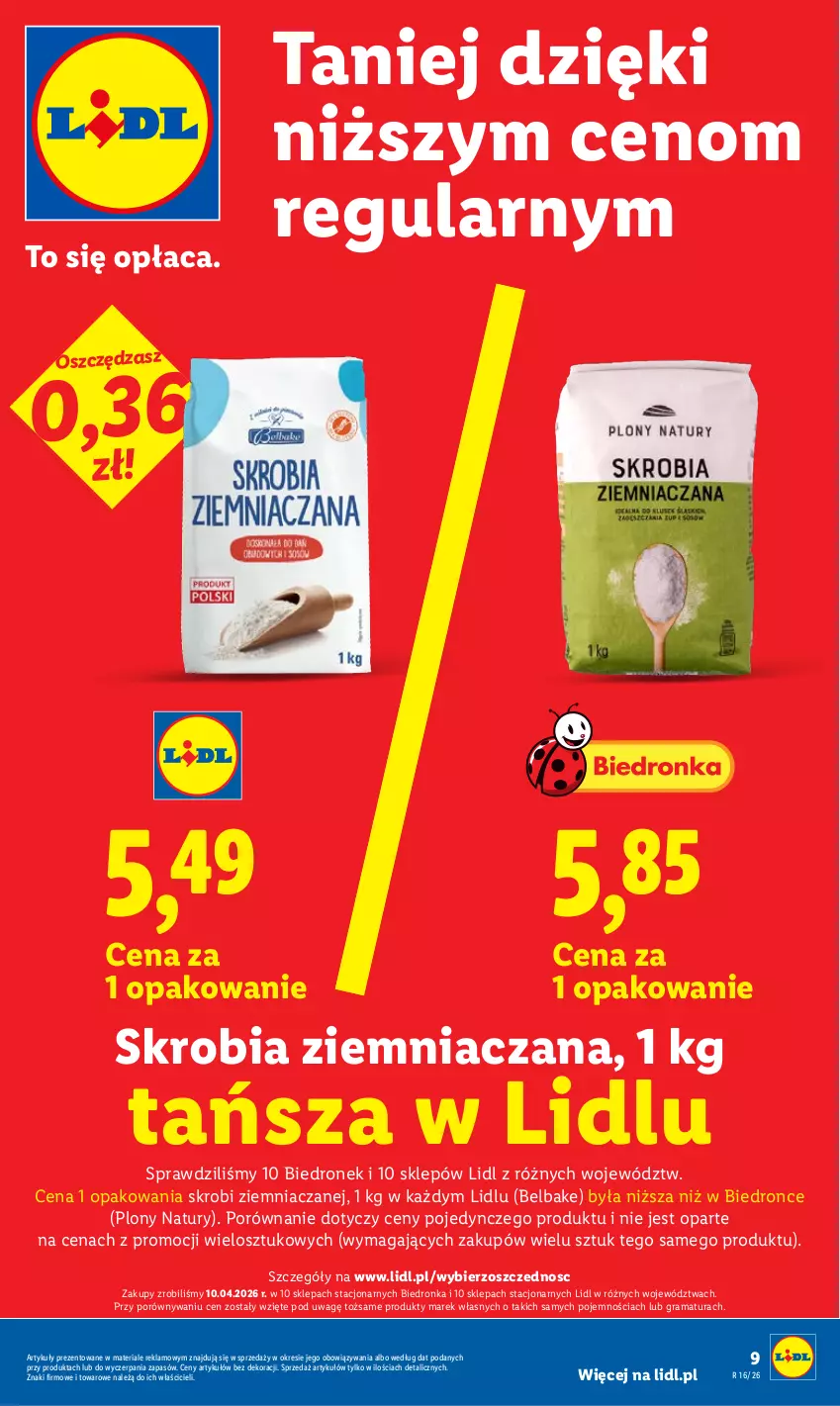 Gazetka promocyjna Lidl - Gazetka ważna od 16.04 do 18.04 - ważna 16.04 do 18.04.2026 - strona 9 - produkty: Gra, Por, Rama, Skrobia ziemniaczana