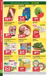 Gazetka promocyjna Stokrotka - Market - Gazetka - ważna od 19.08 do 19.08.2026 - strona 4 - produkty: Piec, Warzywa, Ser, Gra, Kiełbasa krakowska, Jaja, Président, Jeżyki, Kawa mielona, Kawa, Optima, Herbatniki, Camembert, Farm Milk, Torba, Noga z kaczki, Mąka, Prima, Owoce, Arbuz, Grunt, Kiełbasa, Olewnik, Mięso, Mleko, Fa