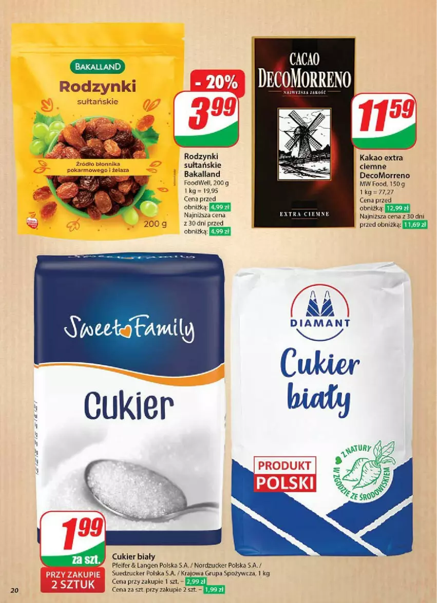 Gazetka promocyjna Dino - ważna 11.06 do 17.06.2025 - strona 13 - produkty: Bakalland, Cukier, Kakao, Rodzynki